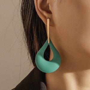 water drop cutout women's geometric earrings